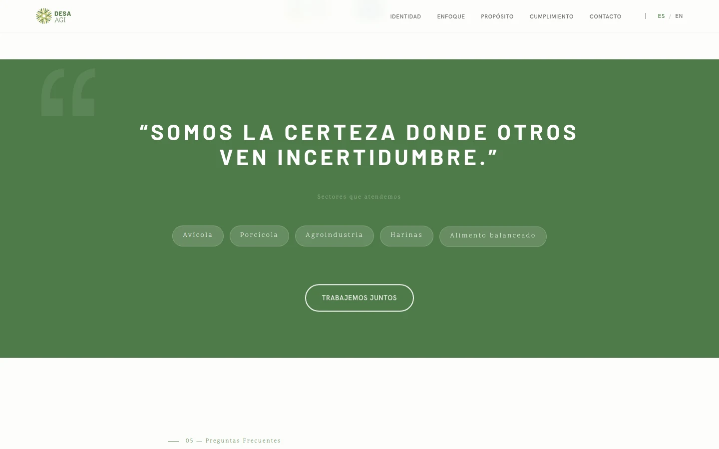 DESA AGI — Operaciones globales