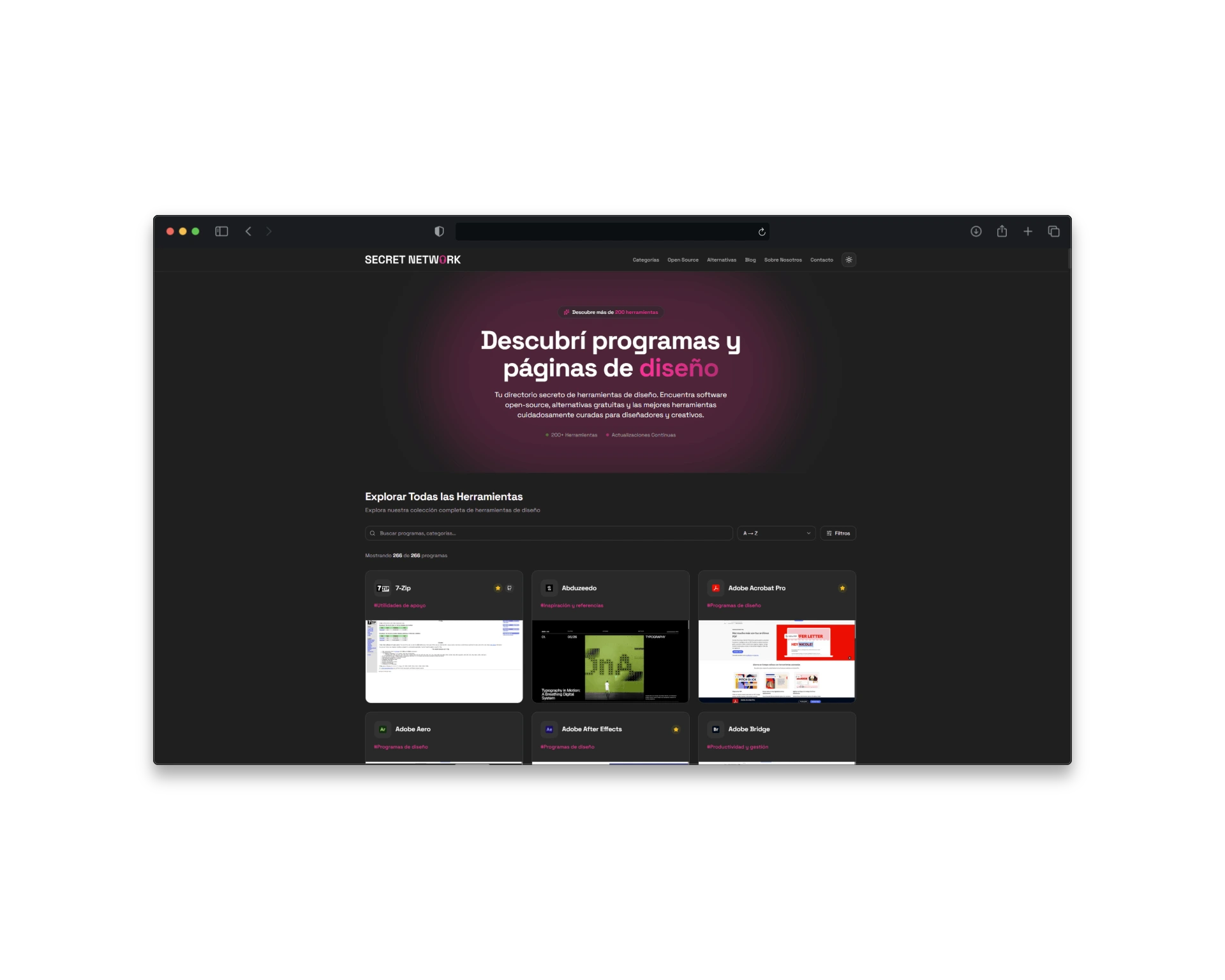 Secret Network — Directorio curado de herramientas para diseñadores